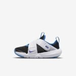 Basket nike flex original noir motif bleu scratch blanc – Image 2