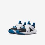 Basket nike flex original noir motif bleu scratch blanc