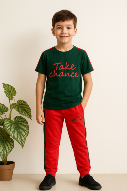 Ensemble 2 pieces take chance 100%coton