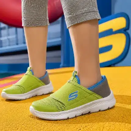 Basket skechers original pistache