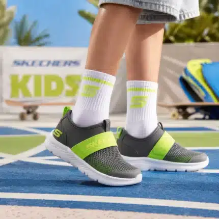 Basket skechers original gris foncés