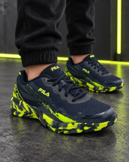 Basket fila original degriffé noir semele pistache