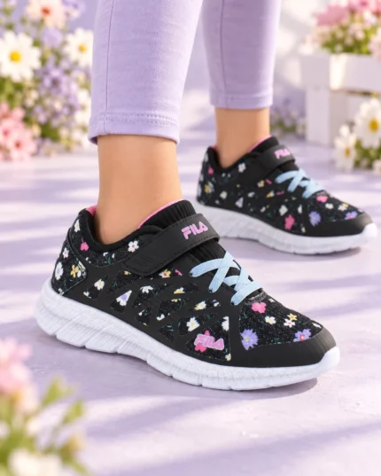 Basket fila original degriffé fleur