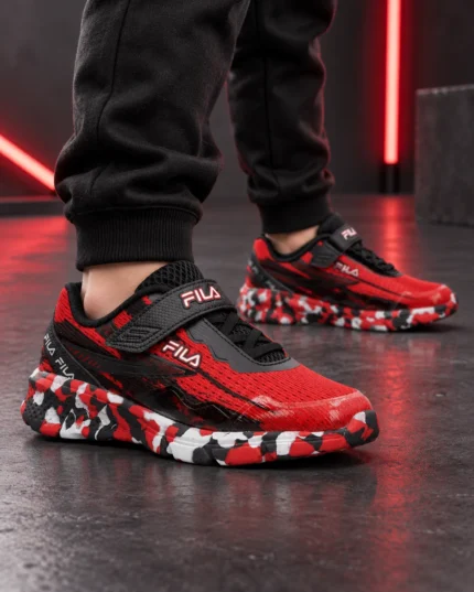 Basket fila original degriffé rouge